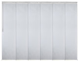 Dappled Iron 6-Panel Track Extendable Vertical Blinds 98-130"W