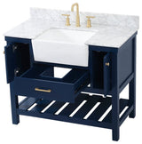 Home Living 22" Farmhouse Blue-Light Bathroom Vanity