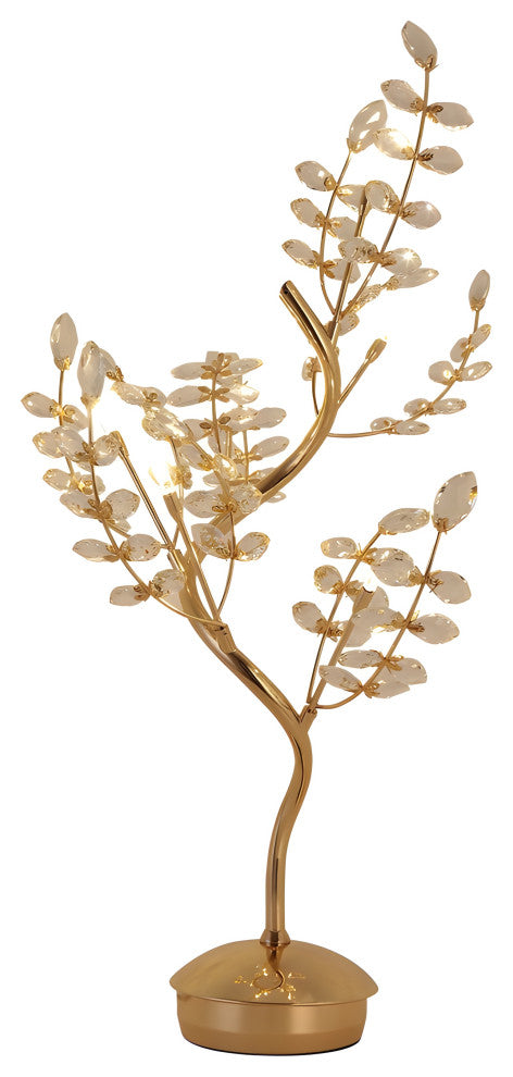 Laax | Gold Crystal LED Nightlight in the Shape of Tree, B