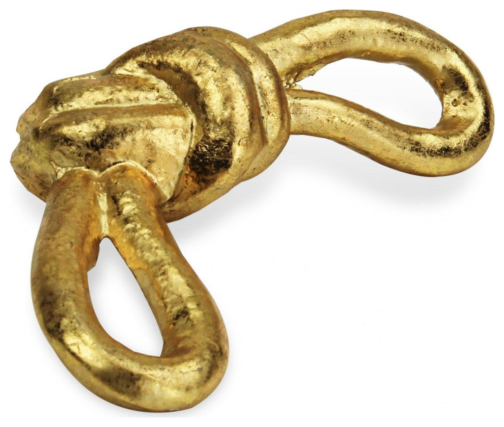 Rustic Gold Cast Iron Knot Decor