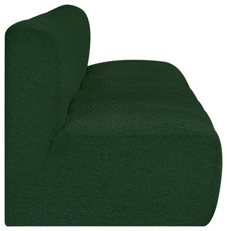 Arc Boucle Fabric Upholstered 3-Pc. Modular Sofa, Green