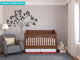 Beautiful Tree Fabric Wall Decal, Tree Wall Decor, Black