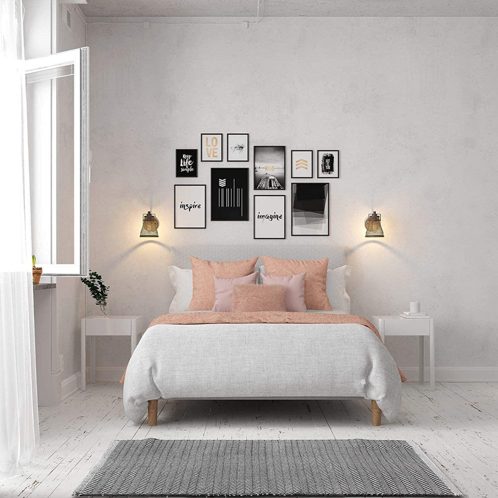 Industrial Vanity Light Fixture Farmhouse Mesh Wall Sconce