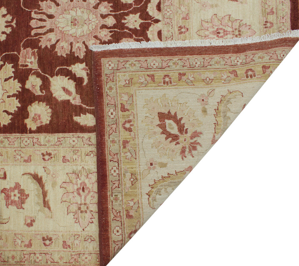 Peshawar Fine Chobi Zouhair Rust Rug, 9'0x11'11