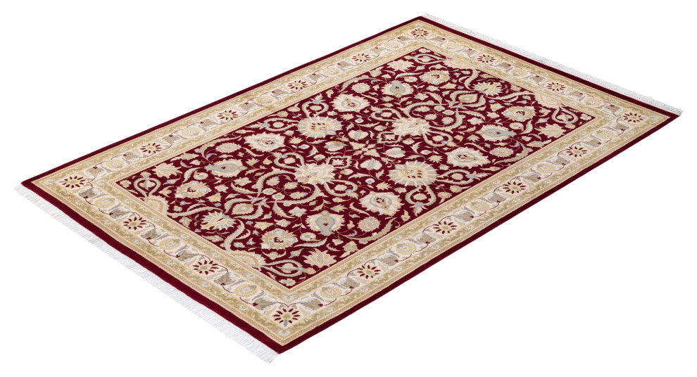 MOGUL, Hand Knotted Area Rug 5' 10" X 4' 2"