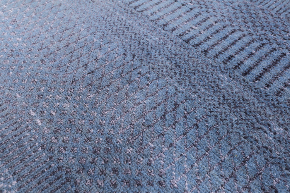 6' 0" X 9' 0" Wool and Silk Savannah Grass Handmade Rug Q11393