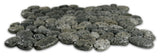 Glazed Speckled Pebble Tile: 12x12 mesh-backed, for showers, patios