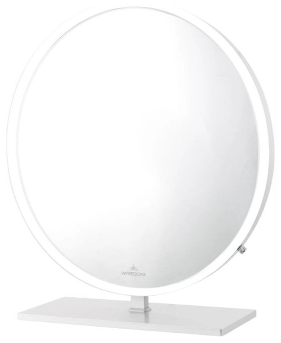 Monarch Pro Vanity Mirror, Silver, Led Strip Light