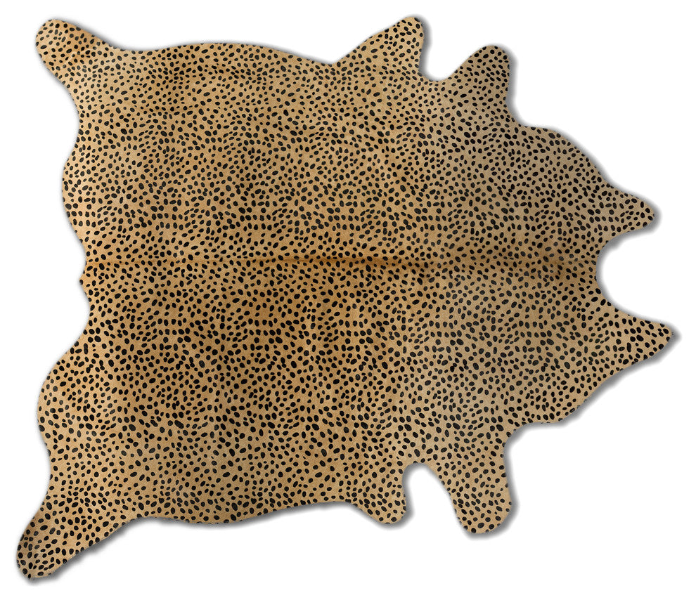 Togo Cowhide Rug, Cheetah, 6'x7'