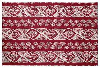 Tribal Geo Rug, Red, 5'x7'