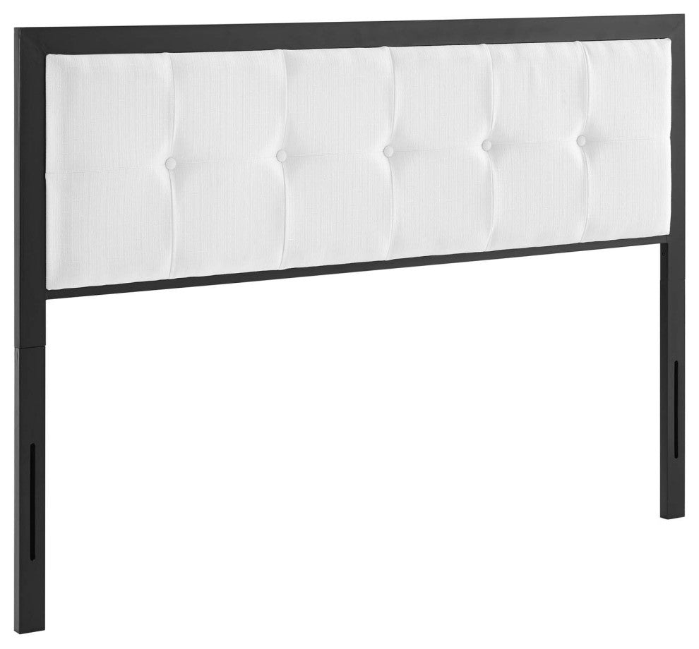 Teagan Tufted Twin Headboard Black White
