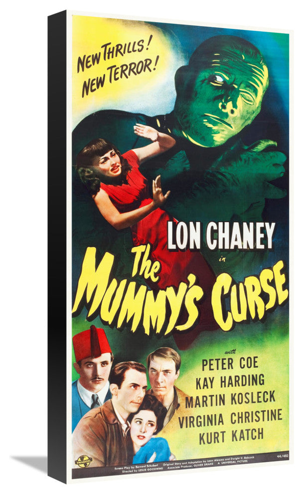 "Mummy's Curse" Stretched Canvas Giclee by Hollywood Photo Archive, 11x22"
