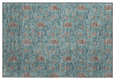 Premium Machine Washable Mayfield AMF660 Teal 1'8" x 2'6" Rug