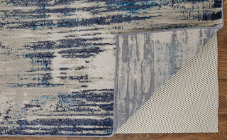 Weave & Wander Armada Contrasting Beige/Blue Rug, 10'x13'2"