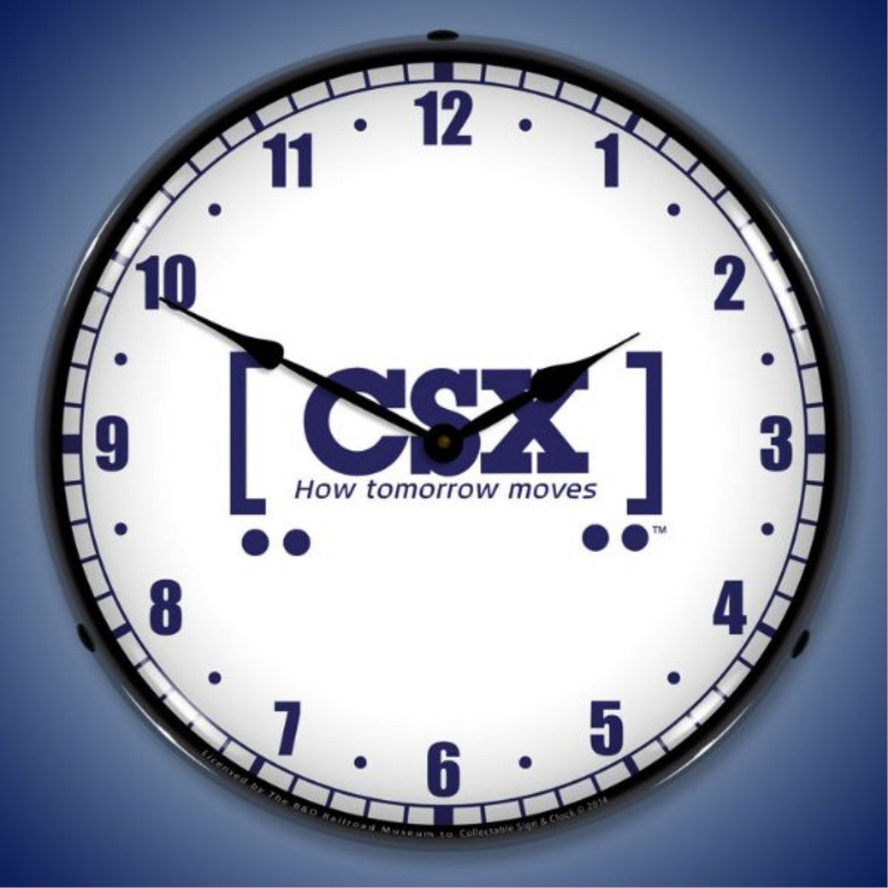 BOR1408539 CSX Railroad How Tomorrow Moves Clock