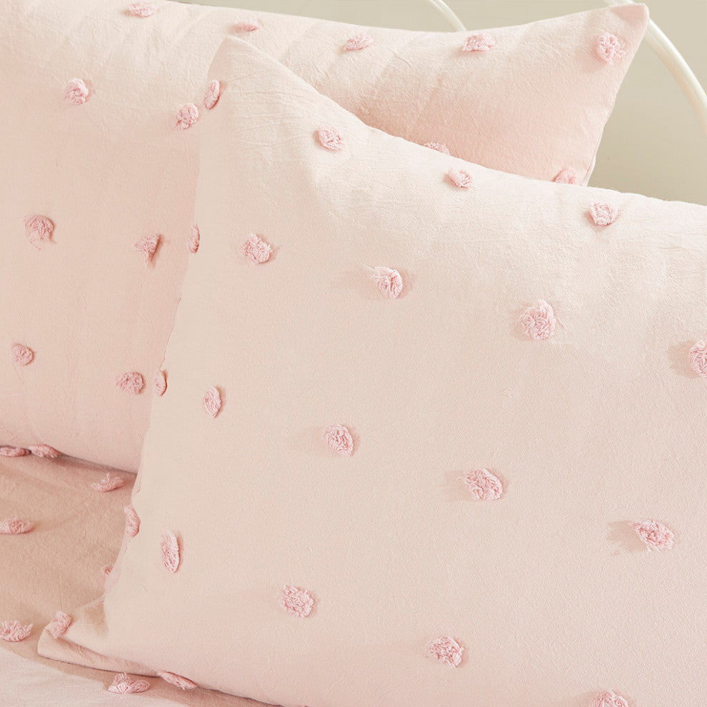 Urban Habitat Brooklyn Pom-Pom Cotton Daybed Coverlet Set, Pink