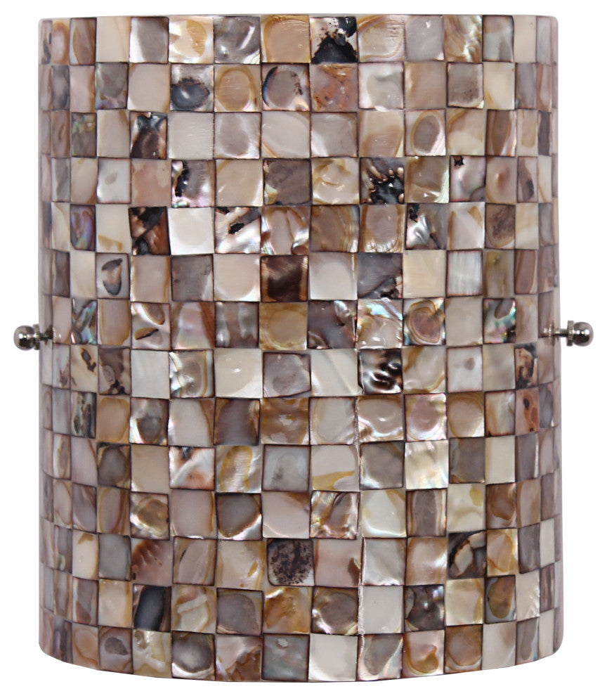 CHLOE Lighting SHELLEY Mosaic-Style Seashell Wall Sconce