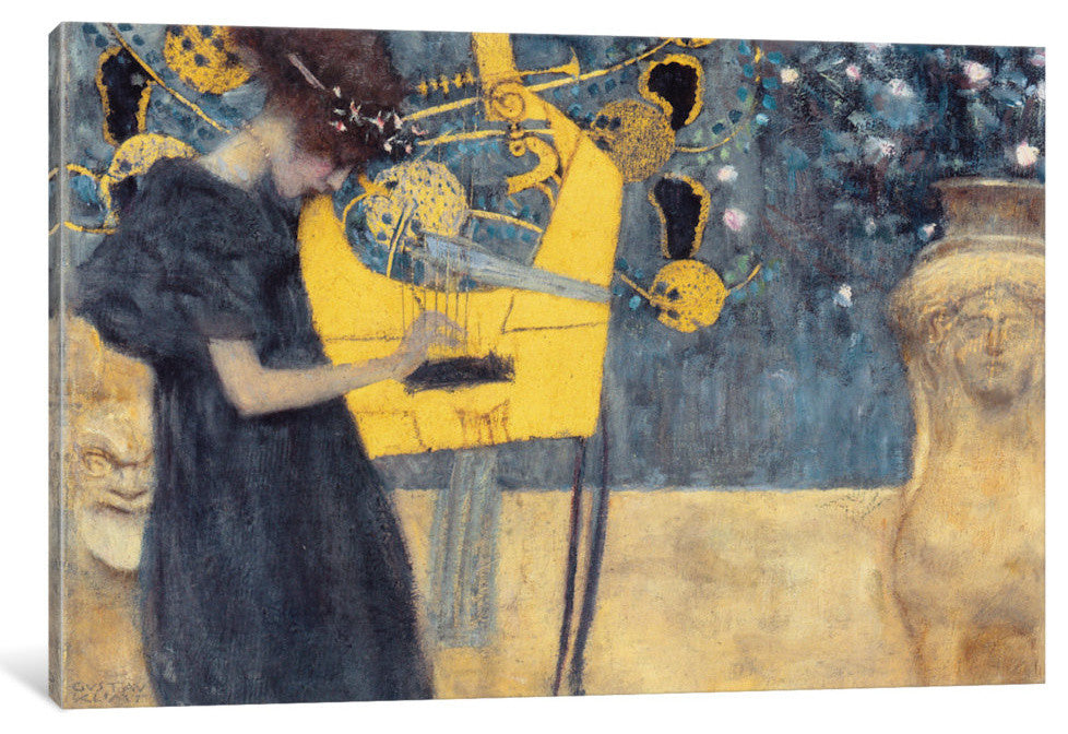"Musik I 1895" by Gustav Klimt, 40x26x1.5"