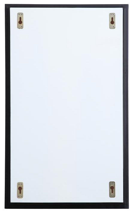 Metal Mirror Medicine Cabinet 17"x28", Black Finish