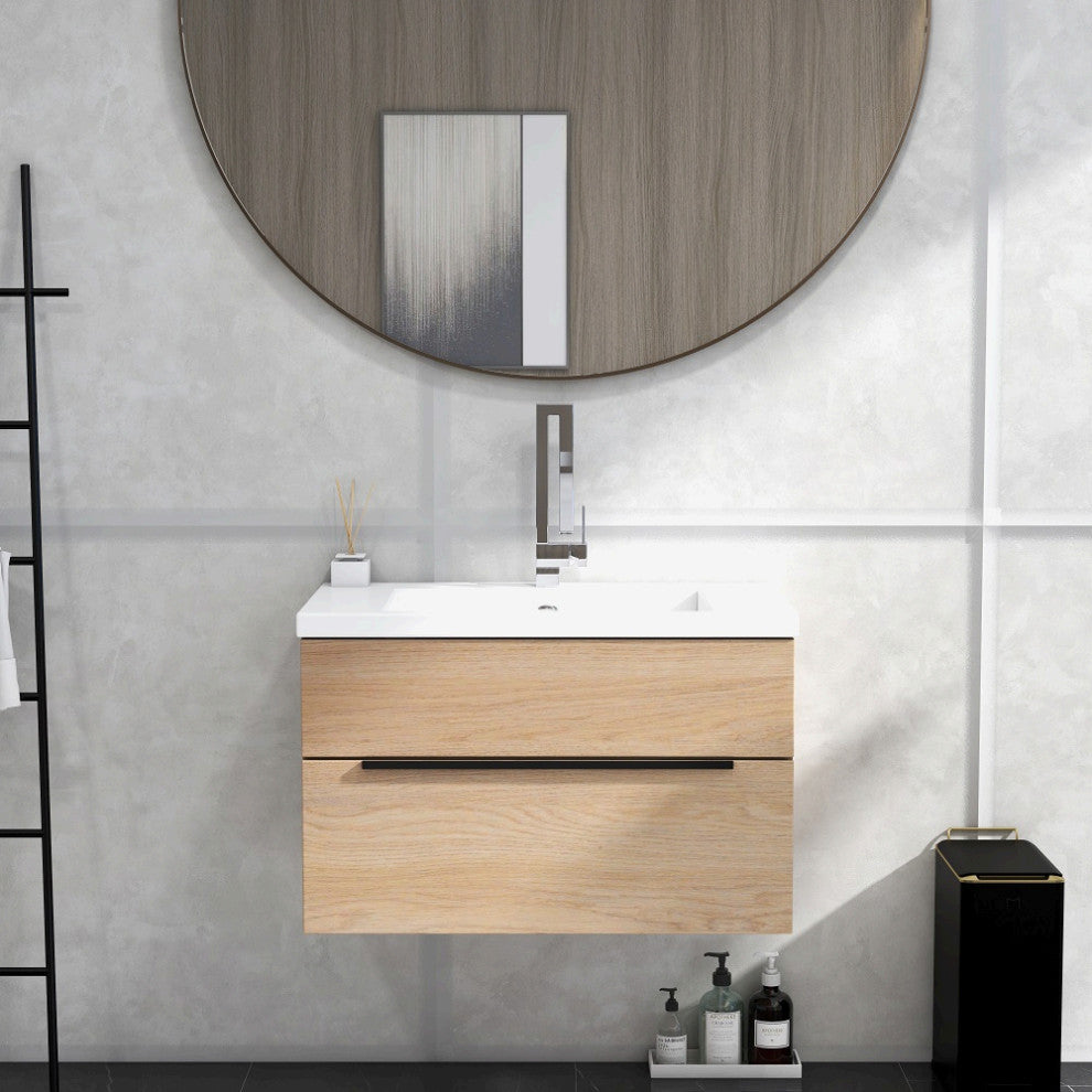 Single Handle Single Hole Bathroom Sink Faucet with Waterfall Spout, Chrome