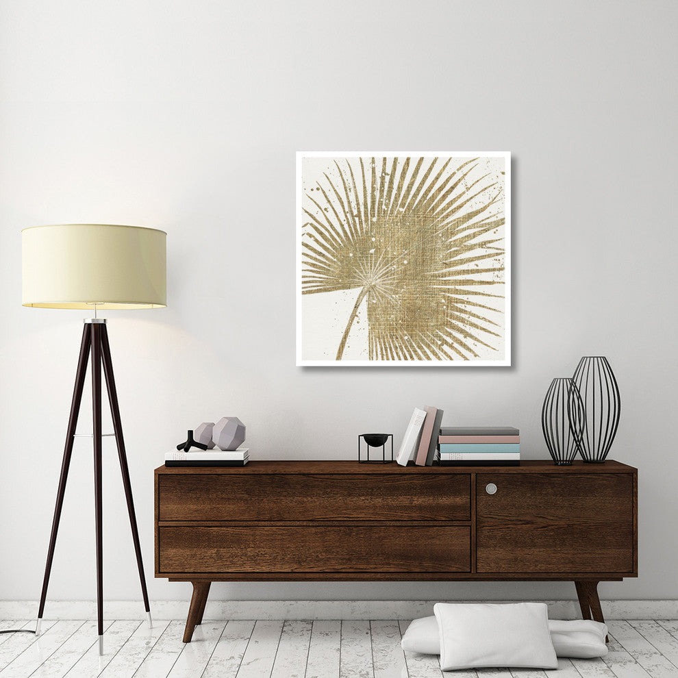 "Gold Leaves II" Digital Paper Print by Wellington Studio, 38"x38"