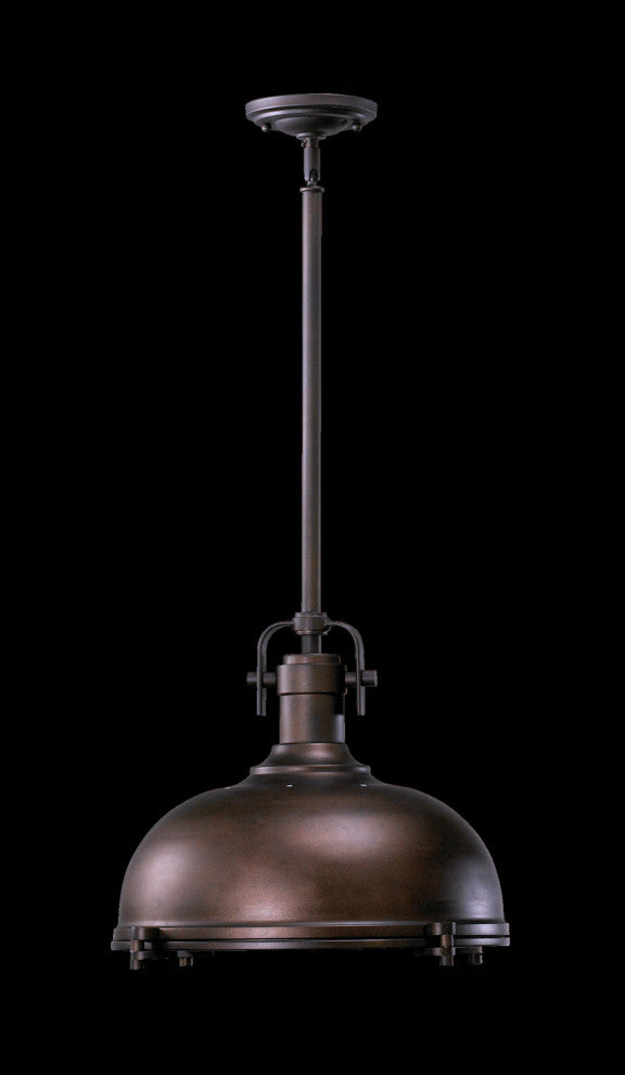 Quorum International 804-17 1 Light 16-1/2"W Pendant - Satin Nickel