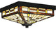 Quoizel TF5626MBK 2-Light Flush Mount, Tiffany