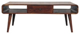 Coffee Table Avora 2 Drawer, Chestnut Finish