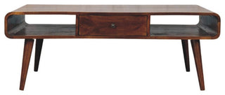 Coffee Table Avora 2 Drawer, Chestnut Finish