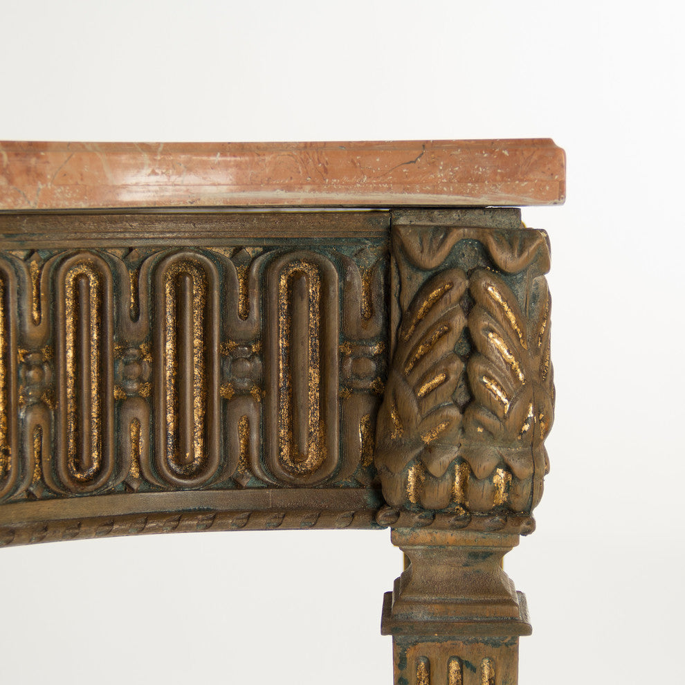 Faron Console, Distressed Copper Base