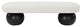 Meridian Furniture Bowie Boucle Fabric Upholstered Bench, Cream, Black Finish