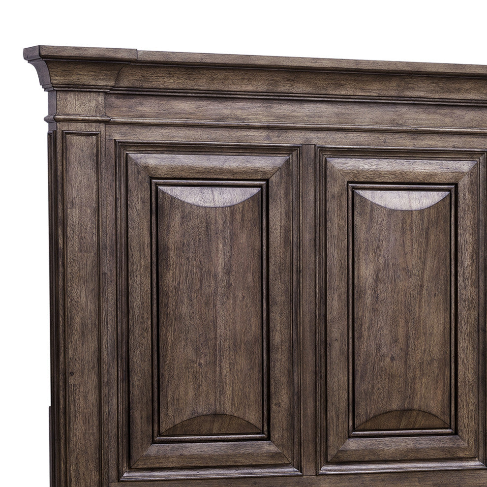 Woodbury Queen Panel Bed in Cowboy Boots Brown