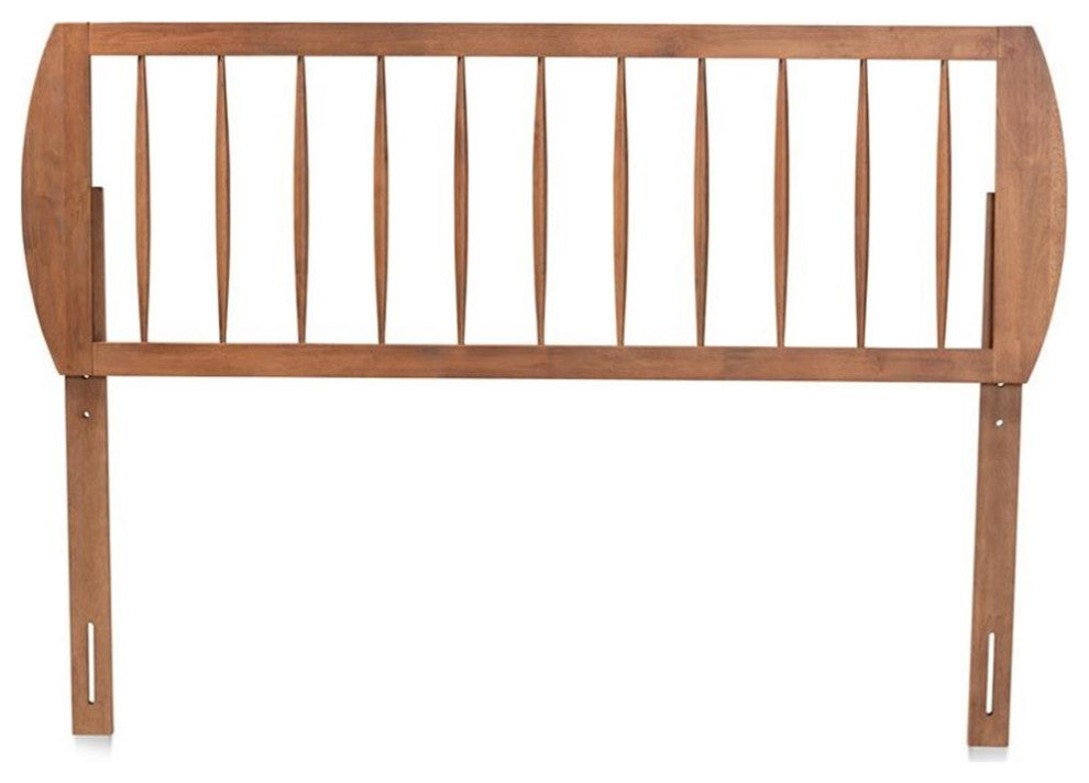 Baxton Studio Norman Walnut Finished Wood King Size Headboard