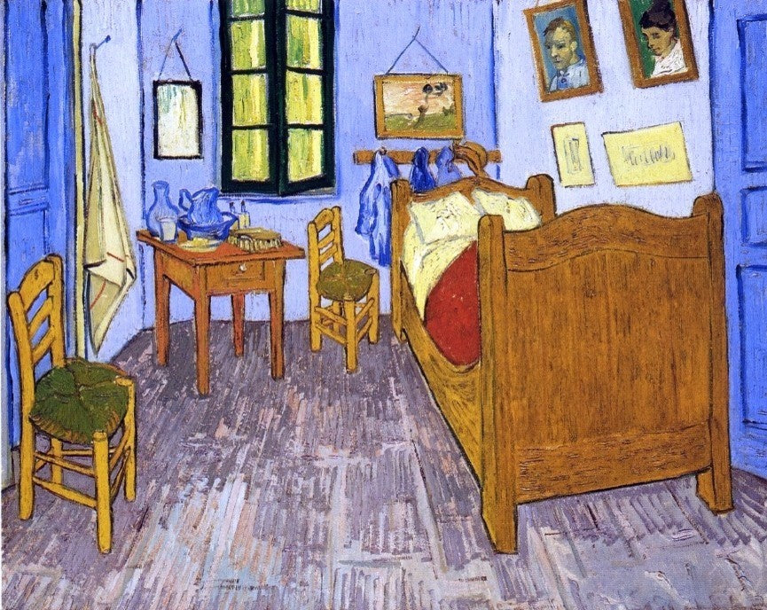 Vincent Van Gogh Arles- Vincent-s Bedroom, 20"x25" Gallery Wrapped Canvas