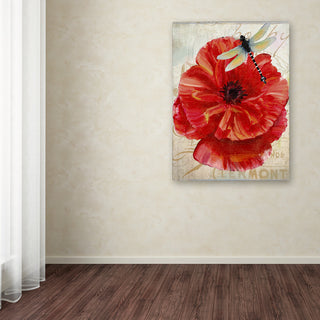 Color Bakery 'Le Pavot Dragonfly' Canvas Art, 24x32