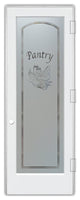 Pantry Door - Bread Basket - Primed - 28" x 80" - Knob on Left - Push Open