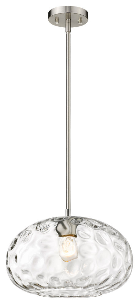 Z-Lite Chloe 1 Light Pendant, Brushed Nickel