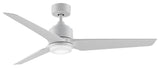 Fanimation TriAire Custom Ceiling Fan with LED Light, Matte White, 56"