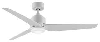Fanimation TriAire Custom Ceiling Fan with LED Light, Matte White, 56"