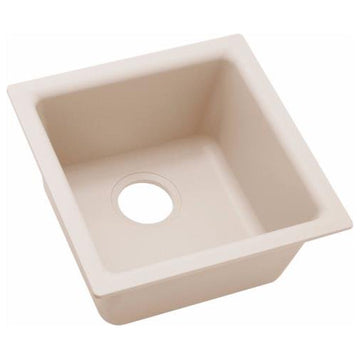 Elkay 15 3/4" Single Bowl Drop In/Undermount Bar/Prep Kitchen Sink, ELG1616PT0