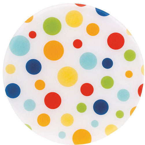Andreas Dots Trivet, 9" Square, White