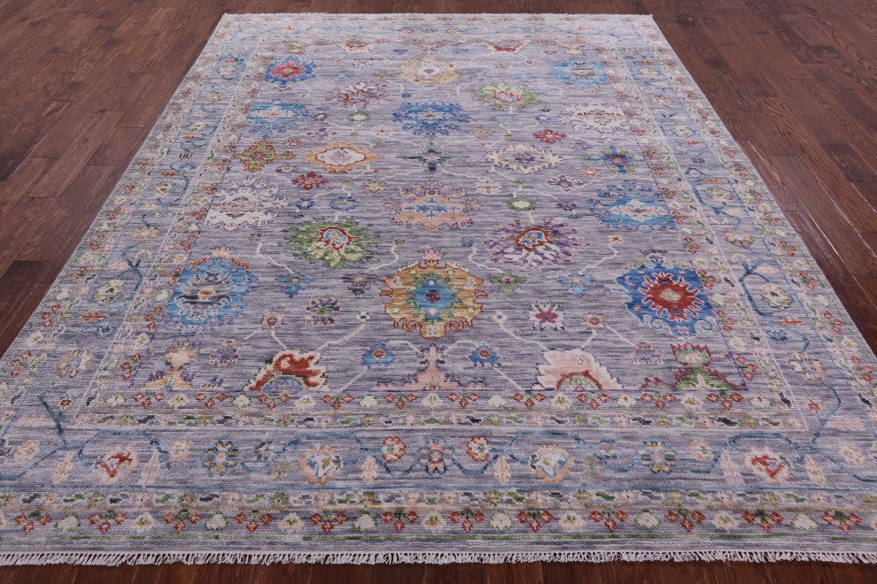 8' 4" X 9' 11" Turkish Oushak Handmade Wool Rug - Q15607