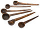 Jax Carved Large Spoon Set Varied Sizes, Set of 6