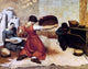 Gustave Courbet The Grain Sifters, 20"x25" Wall Decal