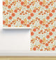 Isobel Green and Pink Wallpaper, Sample 12"x8"