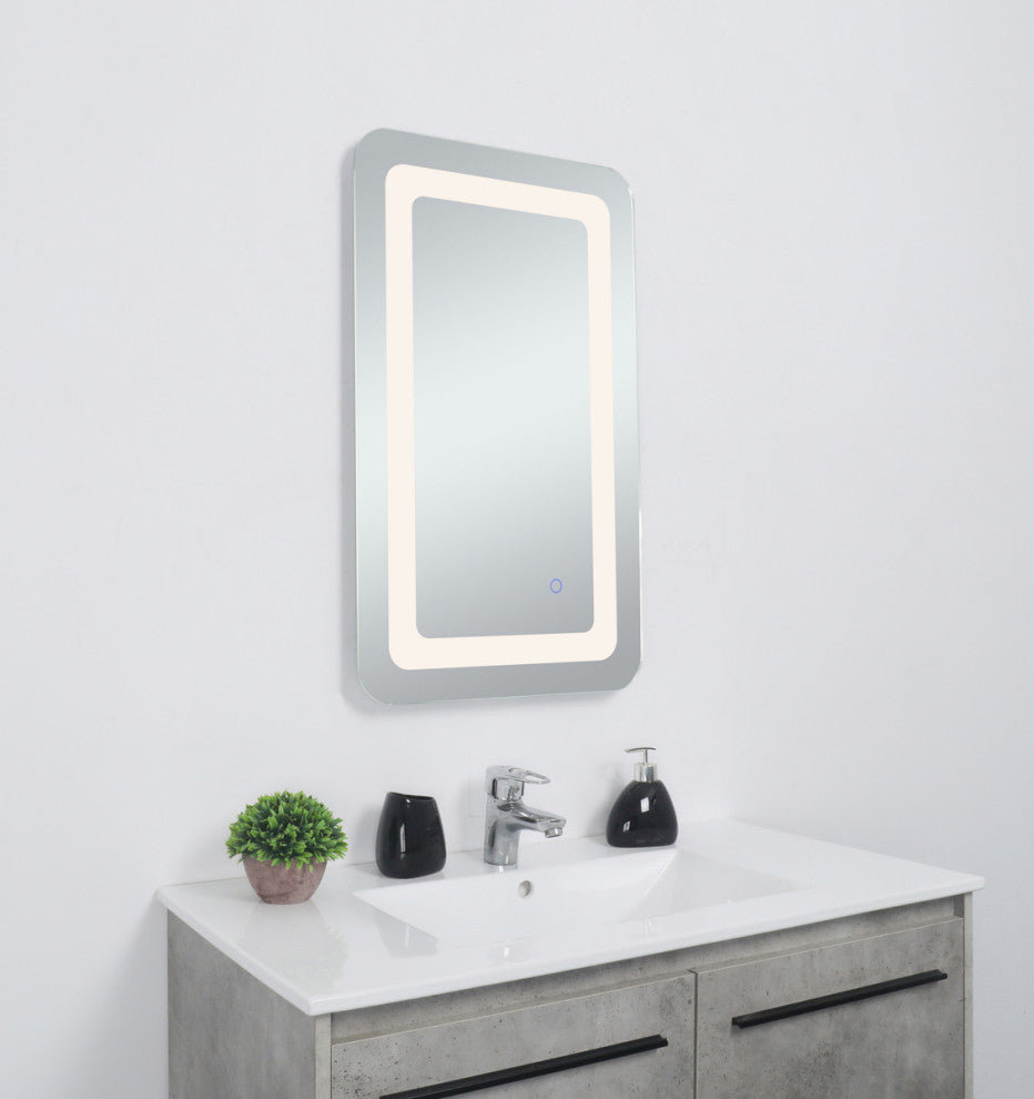 Home Living 27 in. x 30 in. Soft Edge LED Mirror