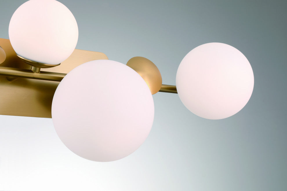 Vine, Vanity, 3Lt, Gold, Opal Glass