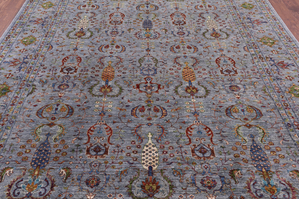 8' 3" X 10' 1" Hand Knotted Persian Tabriz Wool Rug Q10562
