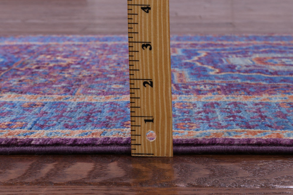 2' 8" X 9' 10" Runner Mamluk Handmade Wool Rug - Q12629
