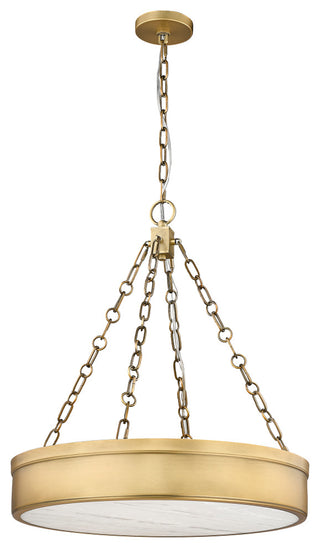 Z-LITE 3-Light Pendant, Rubbed Brass